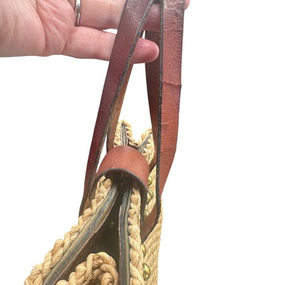 Vintage Etienne Aigner 60s Straw & Leather Tote Bag Satchel Purse
Unique - Picture 10 of 16